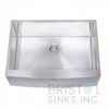 B923 APRON FRONT FARMHOUSE KITCHEN SINGLE BOWL SINK S. STEEL
